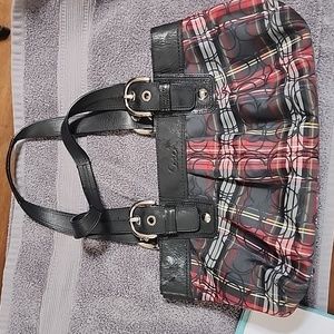 Coach Tartan Poppy Plaid Bag